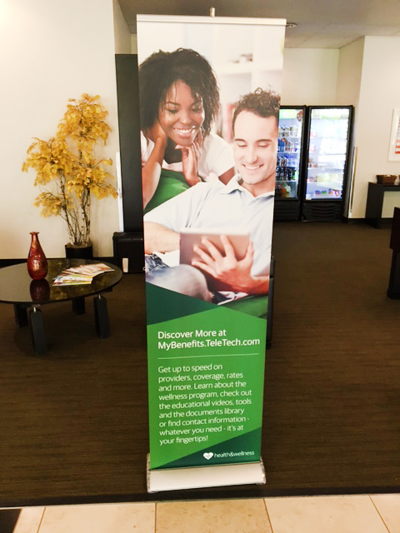 Workplace Benefits Banner Stand