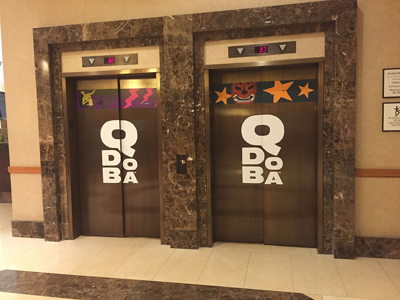 Qdoba Elevator Graphics