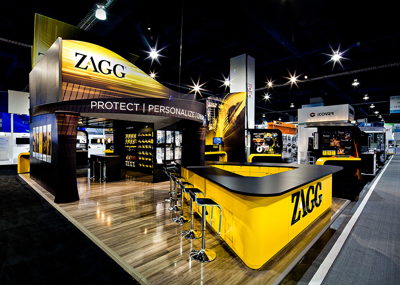 Large Zagg Tradeshow Booth