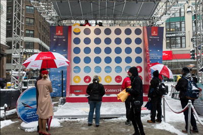 Outdoor Interactive Game Experience and Signage