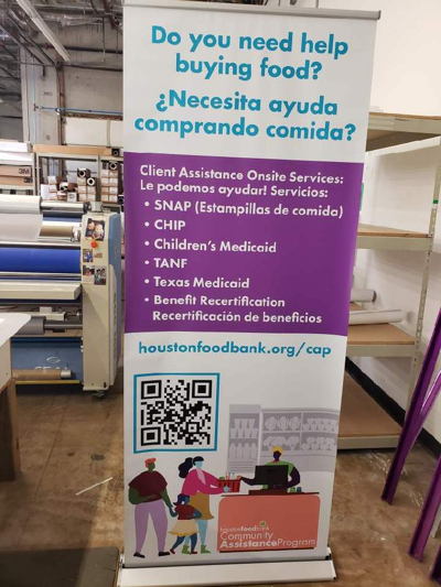 Banner Stand with QR Code