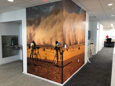 Non-Traditional Office Wall Graphics Dust Storm