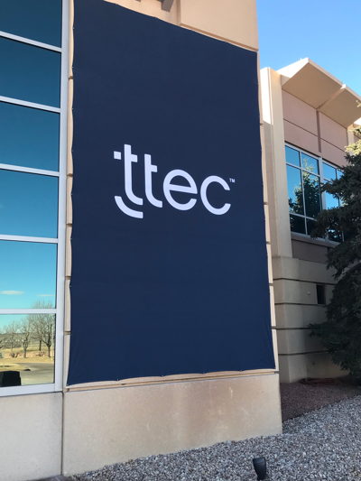 Rebranding TTEC Outdoor Banner